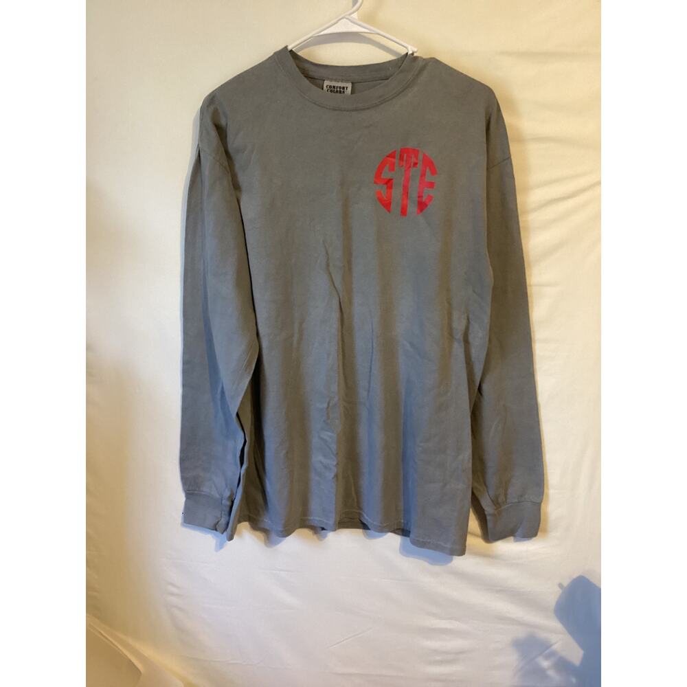 2683 Comfort Colors Mens Long Sleeve Tshirt Gray Size Medium